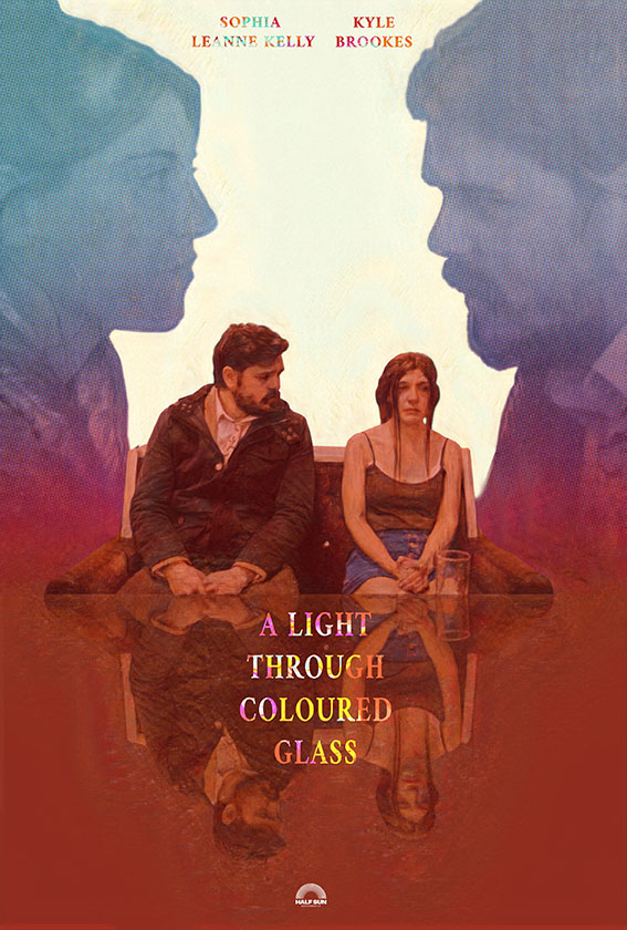 A Light Through Coloured Glass poster.