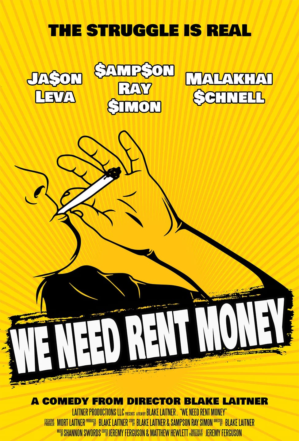 We Need Rent Money poster.